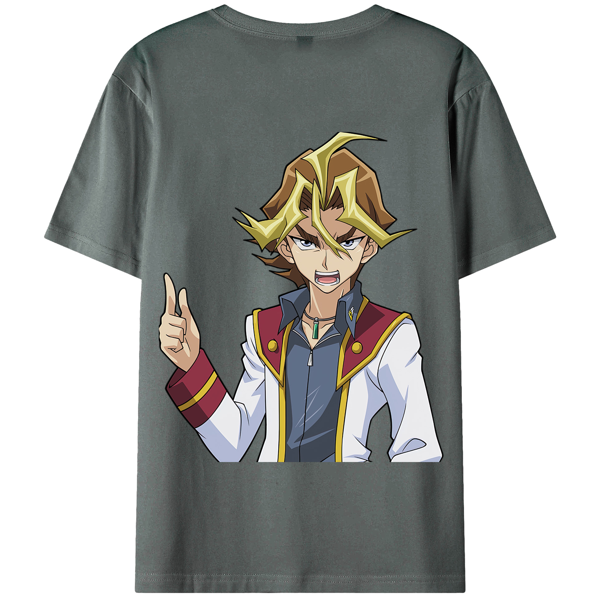 （画像用） 遊☆戯☆王 Yu-Gi-Oh! 綿100％半袖Tシャツ（背面プリント）